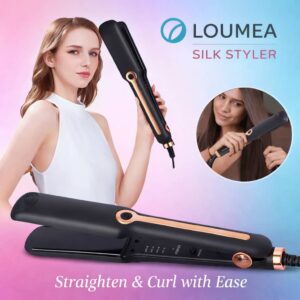 LOUMEA SILK STYLER™ – 2-in-1 Professional Straightener & Curler